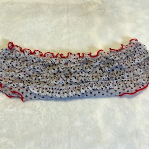 🔥5/$55 2pk 💕NWT SZ MEDIUM RUFFLE BOTTOM 💜 HEART ♥️ PATTERN - Picture 8 of 9